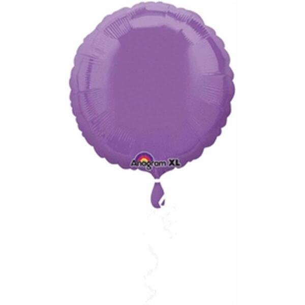 Anagram HX Spring Lilac Round Foil Flat Balloon, 5PK 51917